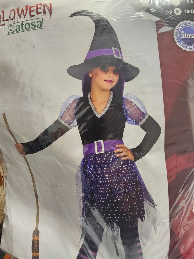Disfraz Bruja Halloween Niña