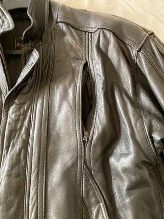 Cazadora Piel Vintage Zagarello Hombre