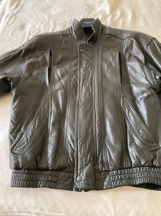 Cazadora Piel Vintage Zagarello Hombre