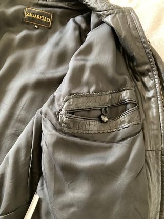 Cazadora Piel Vintage Zagarello Hombre
