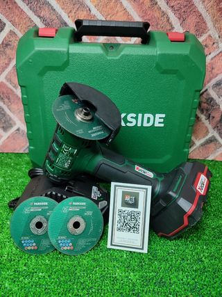 Amoladora Parkside con accesorios