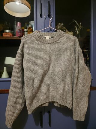 Suéter H&M Gris Talla XS