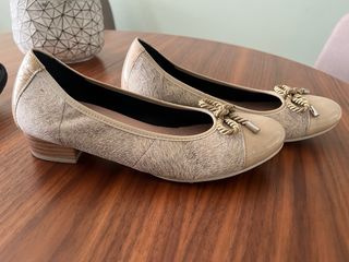 Zapatos Pitillos Beige 