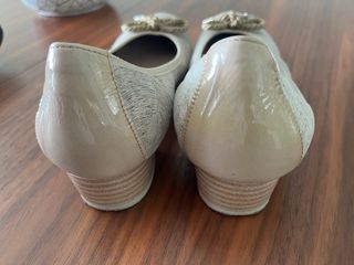 Zapatos Pitillos Beige 
