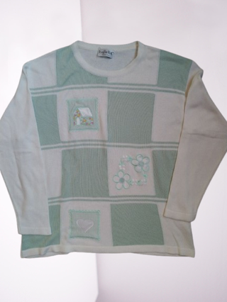 Maglione Donna Vintage Isabella Anni '90 bianco 