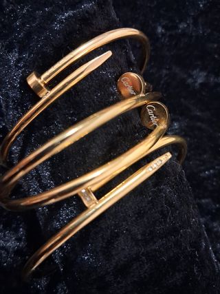 Cartier 14k Anillo y Pulsera Oro