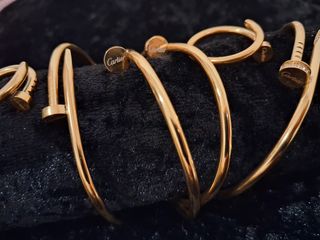 Cartier 14k Anillo y Pulsera Oro