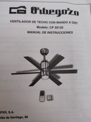 Ventilador Techo Orbegozo CP 50120