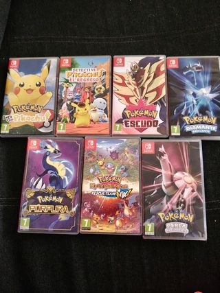 Lote 7 Juegos Pokémon Nintendo Switch