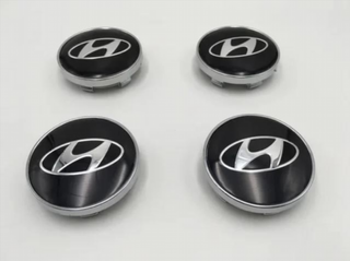 CENTRO DE RUEDA HYUNDAI 60 MM NEGRO