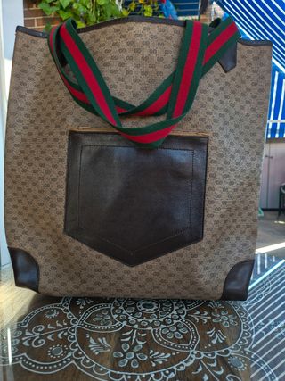 Bolso Tote Gucci Beige y Marrón