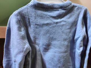 Maglioncino bimba Prenatal azzurro fiori