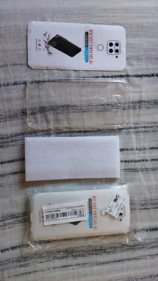 Lote 2 fundas transparentes Redmi Note 9