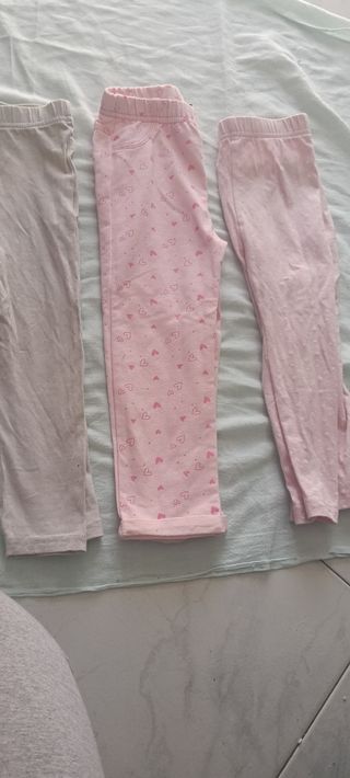 Lotto 3 leggings/pantaloni bimba 24 mesi