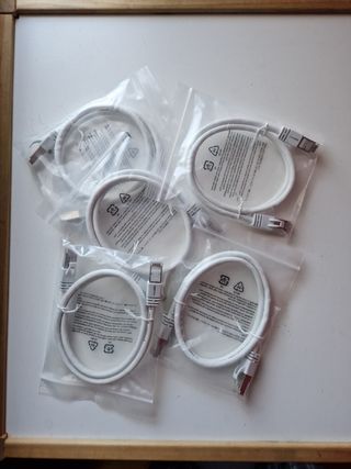 5 Cables Amazon Basics CAT 7 1m