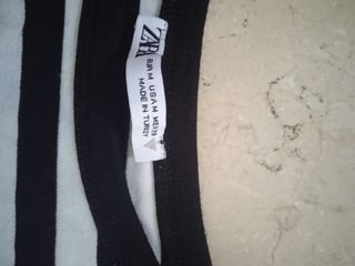 Camiseta Zara Rayas Blanco y Negro
