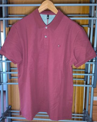 Polo manga corta Granate Talla Xl