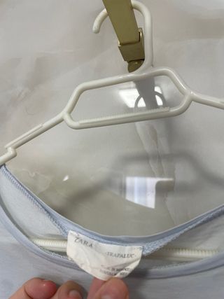 Camiseta Zara fina mujer S azul