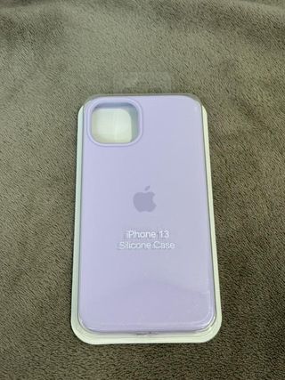 Custodia in silicone Apple per iPhone 13 viola