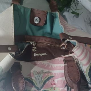 Bolso Desigual Multicolor con Estampado Tropical