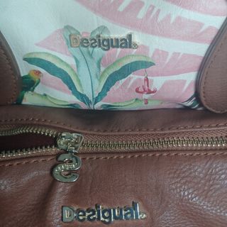 Bolso Desigual Multicolor con Estampado Tropical