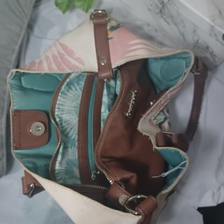 Bolso Desigual Multicolor con Estampado Tropical