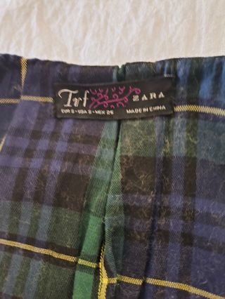 Chaquetón marrón con forro de cuadros