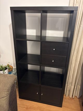 Estantería Kallax Ikea Negra