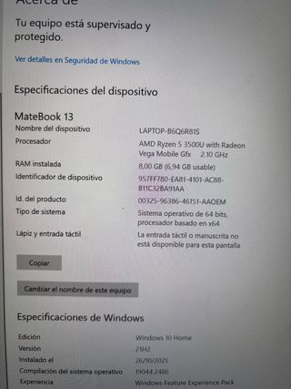 Portátil ordenador Huawei 