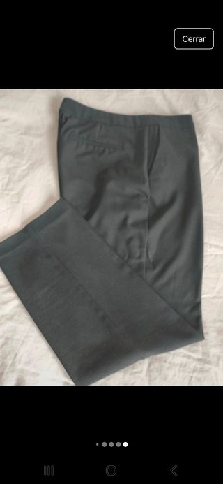 Pantalón de vestir Zara negro tobillero