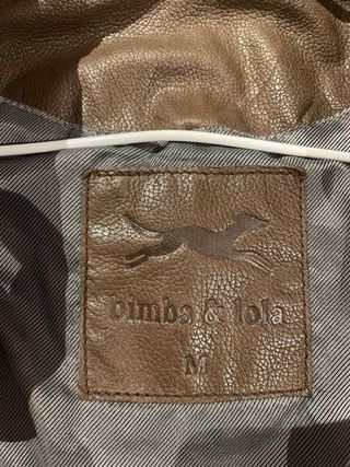 Chaqueta de piel Bimba y Lola marrón