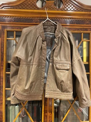Chaqueta de piel Bimba y Lola marrón