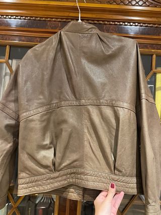 Chaqueta de piel Bimba y Lola marrón