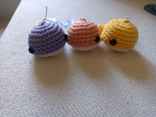 Llaveros de ballena crochet (3 unidades)