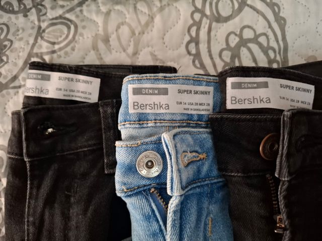Lote Jeans Bershka Super Skinny 