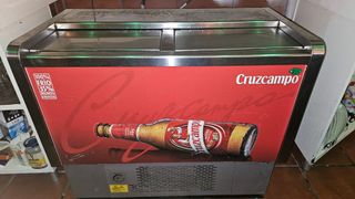 Nevera Cruzcampo con Botella