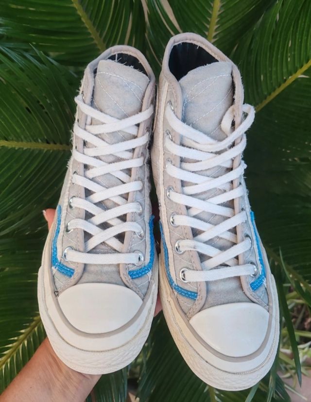 Converse All Star grigie con zeppa interna