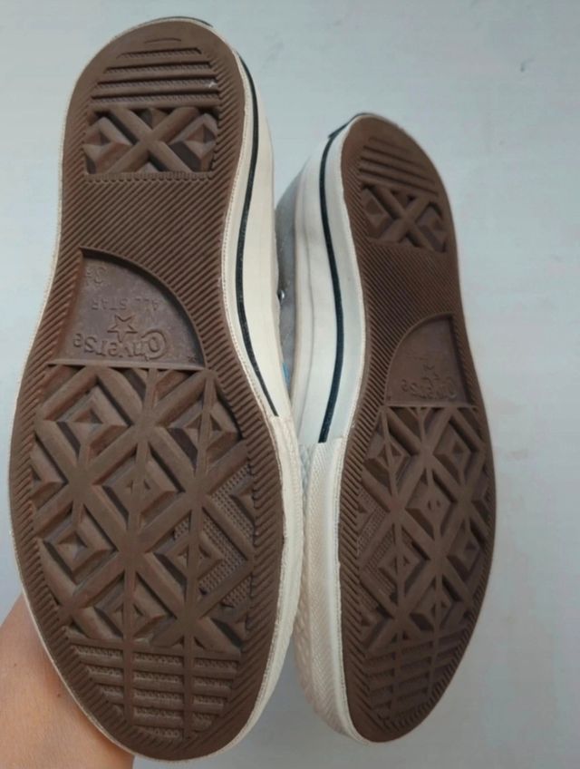 Converse All Star grigie con zeppa interna