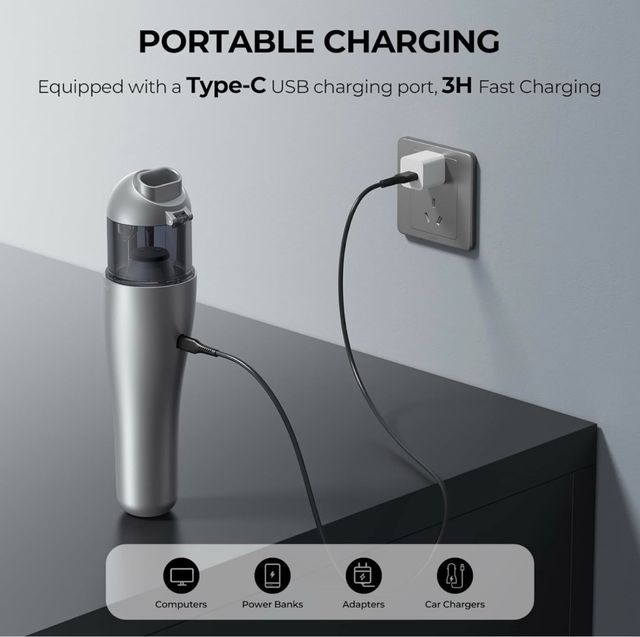 Aspirador de mano 6000Pa