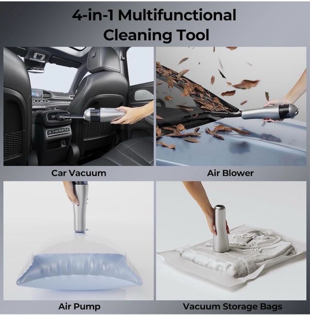 Aspirador de mano 6000Pa