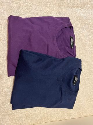 Conjunto 2 Jerséis Hombre FiesseviAzul y Morado XL