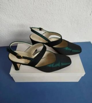 Zapatos Sólo Piel Verdes