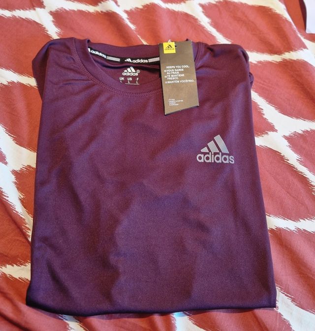 Camiseta Adidas Morada Talla L