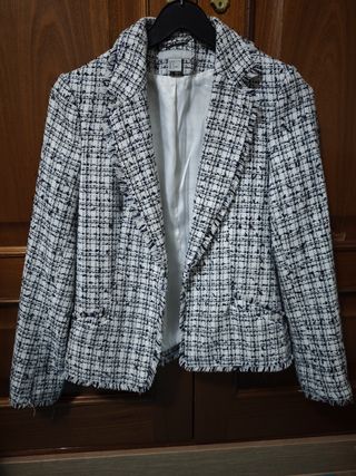 Chaqueta H&M Tweed Talla XS