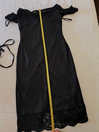 Vestido Cuplé  de fiesta azul oscuro con lentejuel