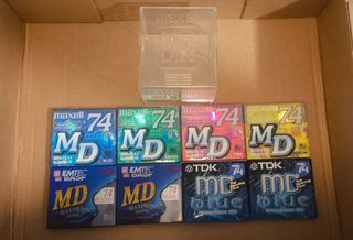 Mini Discos Maxell, TDK, Emtec BASF 74 min