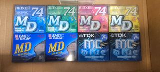 Mini Discos Maxell, TDK, Emtec BASF 74 min
