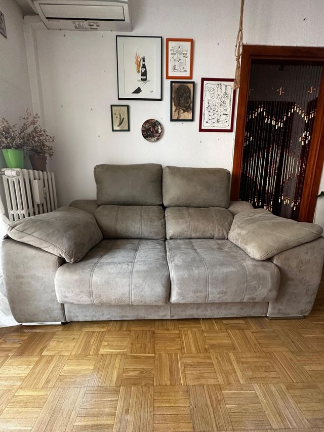 Sofá de 2 plazas extensible