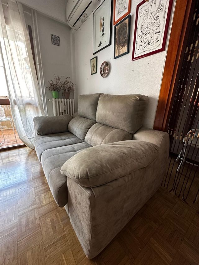 Sofá de 2 plazas extensible