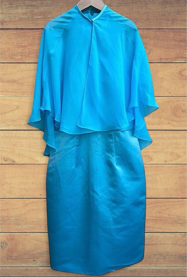 Vestido de fiesta azul/turquesa